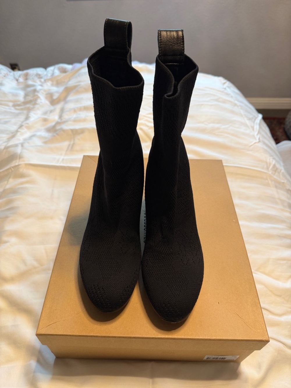 Zadig & Voltaire Black Knit Sock Ankle Boots